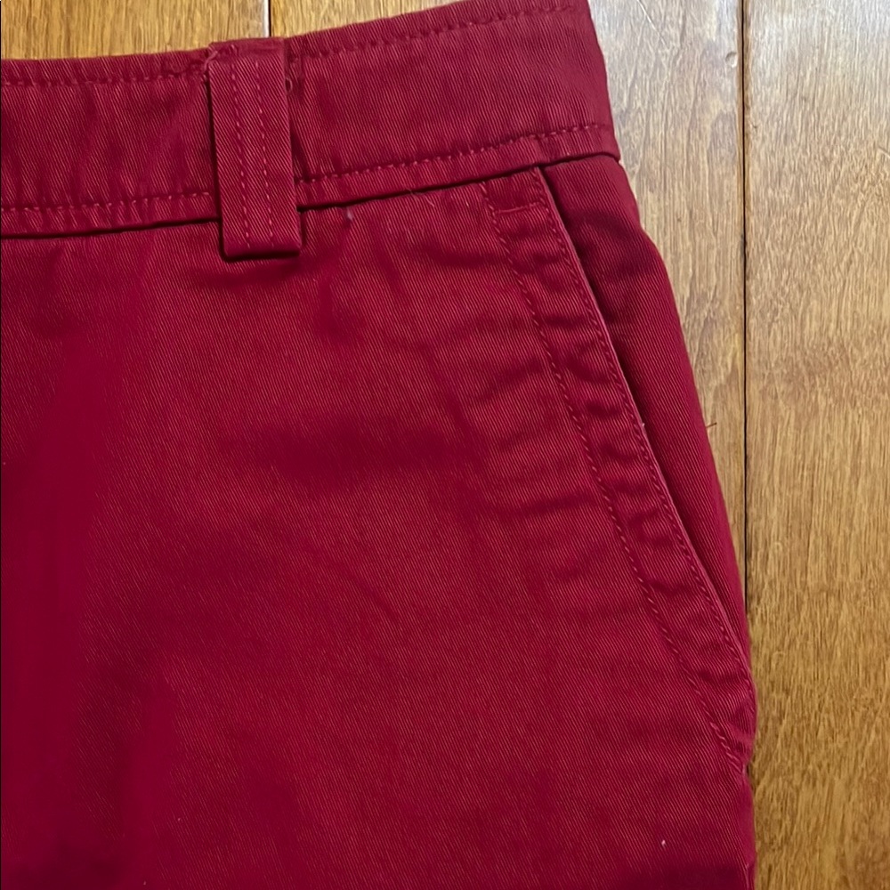 Vintage L.L Bean Red Straight Mini Skirt Size 6 Casual Preppy Nautical Coastal - Picture 6 of 9